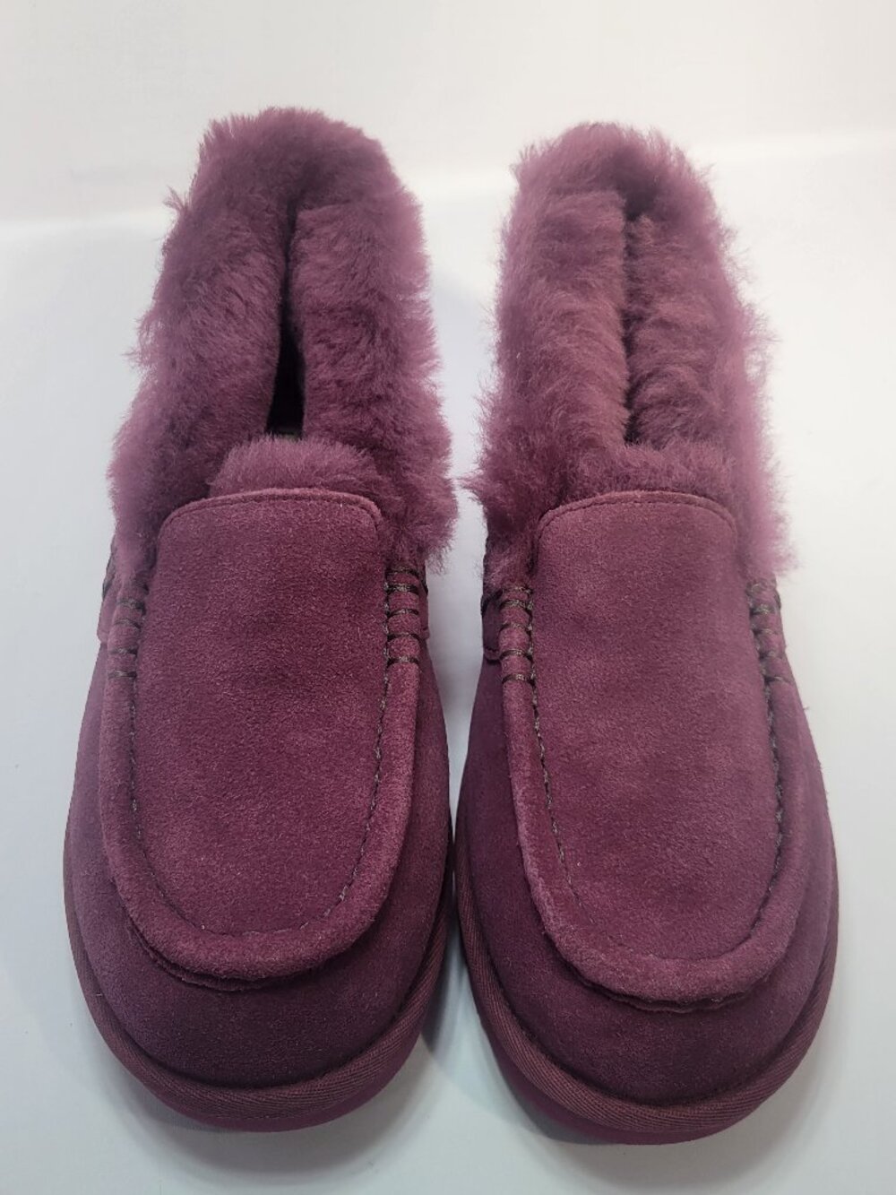 UGG Ansley Parc Women's Size 7 Burgundy Suede Shealing Winter Shoes